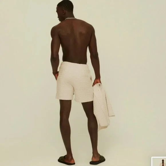 OAS The Ecru Porto Cuba waffle short Small